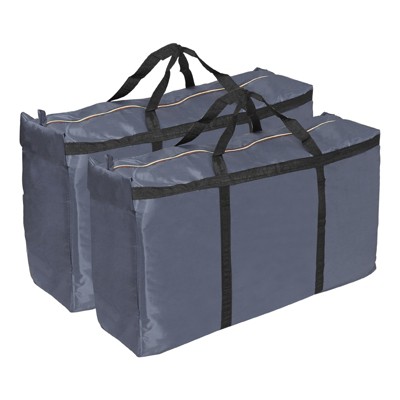 Unique Bargains Camping 210D Oxford Waterproof Storage Bag with Double Zippers 2 Pcs
