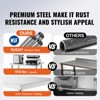 VEVOR Stainless Steel Work Table 30 x 60 x 38 Inch, with 4 Wheels, 3 Adjustable Height Levels, Heavy Duty Food Prep Worktable - 3 of 4