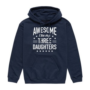 Men's - Instant Message - Awesome Like My 3 Daughters Graphic Fleece Pullover Hoodie - 1 of 4