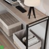 Farmhouse Console Table, 40" Entryway Table with Storage Slatted Style 2-Tier Sofa Table - 4 of 4