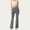 Anna-Kaci Active Women’s High Waist Flare Active Pants with Stretch Fabric Streamlined Contoured Fit and Full Length Silhouette - 4 of 4