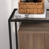 Sideboard Buffet Storage Cabinet, 2 Door Accent Console Table, Steel Frame, for Bedroom, Living Room, Kitchen, Office - 2 of 4