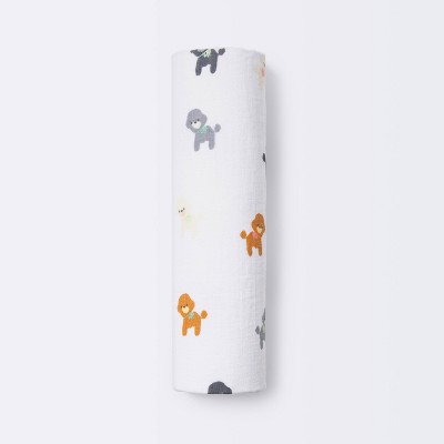 Muslin Swaddle Blanket Puppies - Cloud Island™