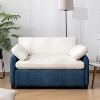 LOVMOR 50" Accent Chair with 2 Pillows, Oversized Wide Single Sofa Chair, Modern Chenille Upholstered Armchair for Living Room, Bedroom, Office - 2 of 4