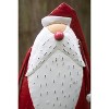 Painted Metal Santa Yard Art 44"H, Multi-Color Holiday Decor (Set of 2) By Kalalou - 2 of 3
