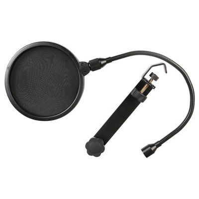 Pyle 6-Inch Clamp-On Microphone Pop Filter with Flexible Gooseneck and Swivel Mount - PEPF20