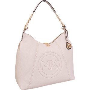 Max Studio Pebble Grain Top Chain Handle Slouchy Hobo Handbag - 1 of 4