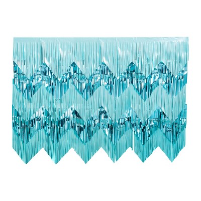 Metallic Mix Fringe Backdrop D&#233;cor Blue - Spritz&#8482;