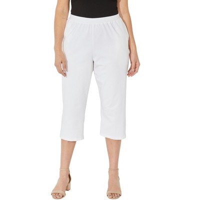 Catherines Women's Plus Size Petite Suprema Capri (With Pockets)