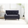 Okak Loveseat Sleeper Sofa, Convertible 2 seater Sofa Bed with Reclining Backrest and 2 Armrests for Small Apartments, living Room, Gray - 3 of 4