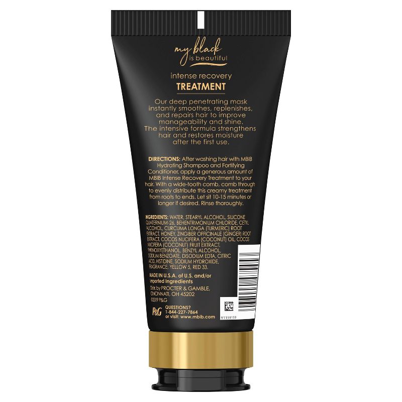 My Black is Beautiful Sulfate-Free Intense Recovery Hair Treatment with Golden Milk for Curly Hair - 5.7 fl oz, 3 of 7