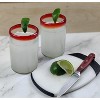 Dos Sueños Mexican Hand Blown  Drinking Glasses - Red Rim - 14oz - Set of 6 - 4 of 4