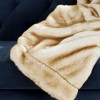 Faux Fox Throw Blanket - THR702 - Tan - 50" x 60" - Safavieh - 4 of 4