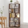KWPZQEB Bookshelf, 6 Tier Bookshelves, Home Office Bookcase Shelf Storage Organizer, Free Standing Storage Shelving Unit for Living Room - 2 of 4