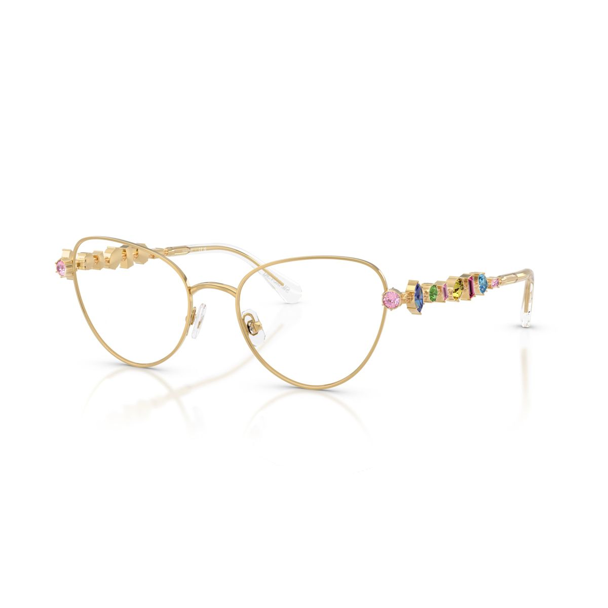 Swarovski SK1024 53mm Woman Cat Eye Eyeglasses Demo Lens Lens