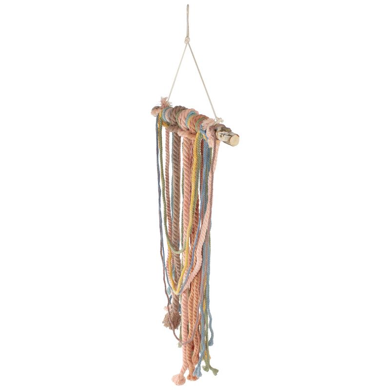 Northlight 37" Rustic Knotted Rope on Birch Branch Boho Wall Art Decoration, 2 of 6
