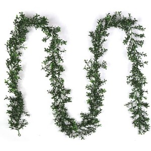 Floral Home 9' Boxwood Garland with 384 Realistic Tips - 12-Piece - 1 of 4