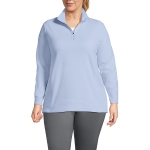 Lands' End Women's Anyweather Fleece Quarter Zip Pullover - 1 of 4