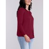Women's Crewneck Long Sleeve Draped Nursing Tee | Motherhood Maternity - 3 of 3