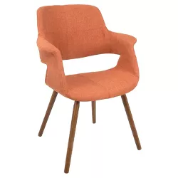Vintage Flair Mid - Century Modern Dining/Accent Chair - Orange - Lumisource