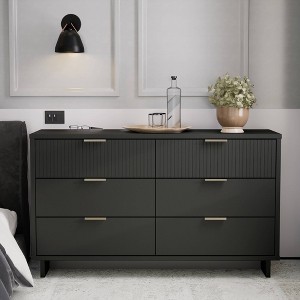 Granville Modern 6 Drawer Double Wide Dresser - Manhattan Comfort - 1 of 4
