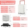 YONWAY 20'' Luggage sets, PC Hard Shell Suitcase, Bounce Wide Handle Pull Rod Luggage with 360°Double Wheels, Built-In TSA Lock - 3 of 4