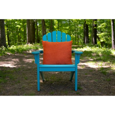 Burnt Orange 22"x22" Poly Filled Square Throw Pillow
