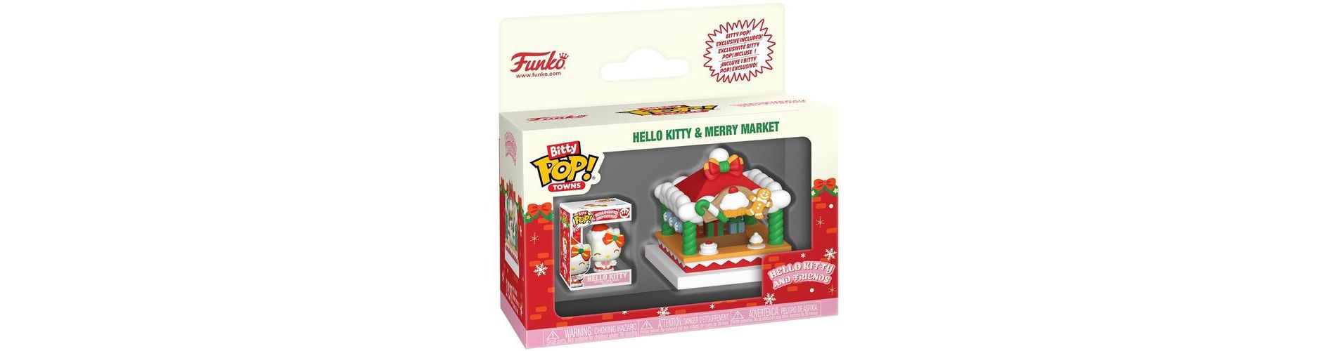 Funko - Funko Bitty POP! Town: Hello Kitty Holiday - Hello Kitty & Merry Market