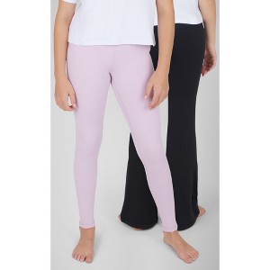 90 Degree By Reflex 2 Pack Girls Polarlux Everyday Full Length Tight and Polarlux Everyday Flared Leg Pant - 1 of 4