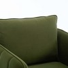 ORRD Mid-Century Modern Velvet Accent Chair with Metal Legs, 1 Pillow – Living Room/Bedroom/Office - 4 of 4