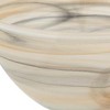 HomeRoots 6" Taupe And White Alabaster Glass Round Candy or Nut Bowl - 4 of 4