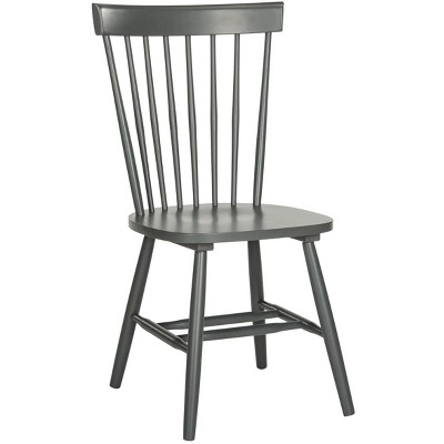 Charcoal Grey Transitional Windsor Side Chair Set