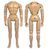Set of 5 12 Inch 1/6th Scale Super Articulated Type S Male Action Figure Bodies [Flesh] - 3 of 4