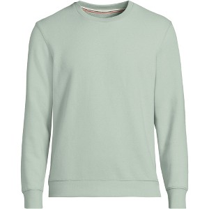 Lands' End Men's Long Sleeve Serious Sweats Crewneck Sweatshirt - 1 of 3