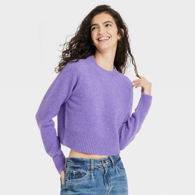 Women's Crew Neck Cashmere-Like Pullover Sweater - Universal Thread™, 1 of 5