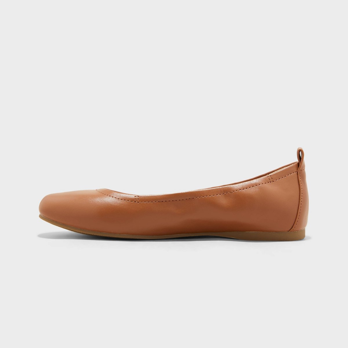 Обувь Universal Thread Women's Danielle Scrunch Ballet Flats with Memory Foam Insole - Universal Thread™ Cognac 8: Pull-On, Flexible Outsole — фото 2