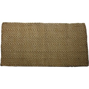 HomeRoots 2' X 3' Beige And Brown Jute Chevron Hand Woven Area Rug - 1 of 4