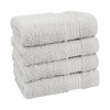 American Soft Linen 100% Cotton Turkish Premium Quality 4 Piece Washcloth Set, 13x13 inches Washcloth Hand Face Towels for Bathroom and Kitchen Washrags - 3 of 4