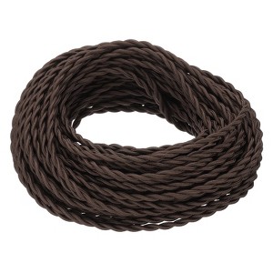 Unique Bargains Vintage 2-Conductor 18 AWG Twisted Cloth Covered Wire - 1 of 4