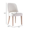 WestinTrends Mid-Century Modern Upholstered Boucle Dining Chair (Set of 2) - 3 of 4