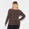 Women's Long Sleeve Synthetic Off the Shoulder Party Top - Wild Fable™ - 3 of 3