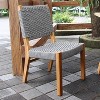 Cambridge Casual Zephyr 2pc Teak Wood Outdoor Dining Chair - 4 of 4