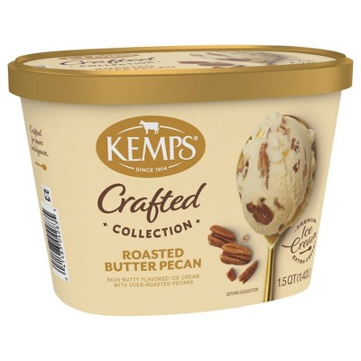 Kemps Crafted Collection Roasted Butter Pecan Ice Cream - 1.5qt