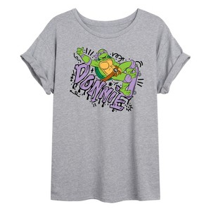 Women's - Teenage Mutant Ninja Turtles - Donnie Oversized Graphic T-Shirt - 1 of 4