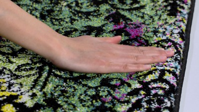 Mid-Century Modern Watercolor Artistry Synthetic Area Rug, 4' x 6', Multicolor