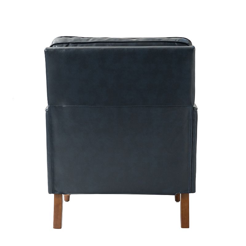 Set of 2 Francesco Transitional Vegan Leather Armchair for Bedroom and Living Room | KARAT HOME, 5 of 11