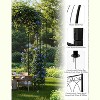8.8 FT Birdcage Shape Garden Arch,Pergola Pavilion for Climbing Plants Outdoor,Wedding Arches for Ceremony Party,Metal Garden Arbor - 4 of 4