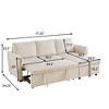 Gulches Loveseat Sofa with Chaise Lounge L-Shaped - 4 of 4