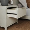 Roundhill Furniture Tavari Contemporary 2-Drawer Wood Nightstand, Light Gray - 4 of 4
