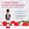 Ornativity Christmas Bagpipe Soldier Nutcracker – Red and Black Wooden Soldier with Bagpipe Xmas Themed Holiday Nut Cracker Doll Figure Decorations - 3 of 4